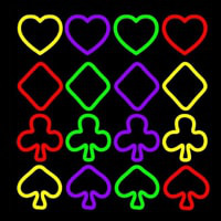 Four Signs Of The Poker Neonreclame