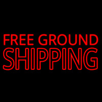 Free Ground Shipping Block Neonreclame