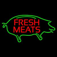 Fresh Meats With Pig Neonreclame
