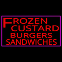 Frozen Custard Burgers Neonreclame