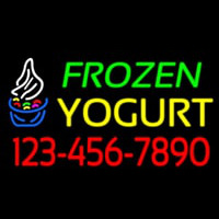 Frozen Yogurt With Phone Number Neonreclame