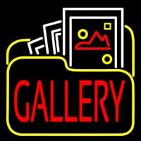 Gallery Icon With Red Gallery Neonreclame