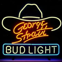 George Stratt Bud Bier Bar Open Neonreclame