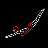 Girl Diving Neonreclame