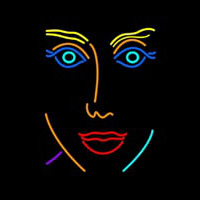 Girl Face Neonreclame