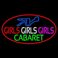 Girls Girls Girls The Cabaret Girl Logo Neonreclame