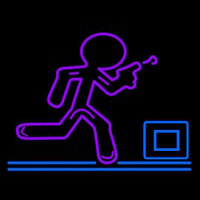 Glow Stick Man Run Neonreclame