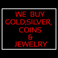 Gold Silver Coins Neonreclame