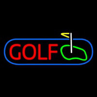 Golf With Ground Neonreclame