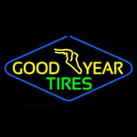 Goodyear Tires Blue Border Neonreclame