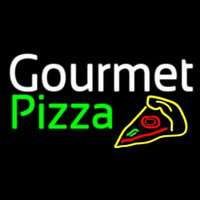 Gourmet Pizza With Pizza Neonreclame