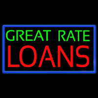 Great Rate Loans Neonreclame