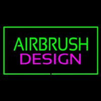 Green Airbrush Design Pink Green Border Neonreclame