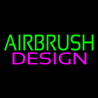 Green Airbrush Pink Design Neonreclame