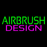 Green Airbrush Pink Design Neonreclame
