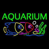 Green Aquarium Fish 2 Neonreclame