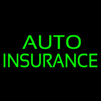 Green Auto Insurance Neonreclame