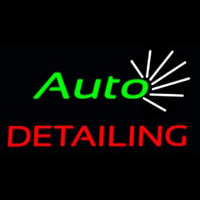 Green Auto Red Detailing Neonreclame