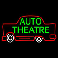 Green Auto Theatre Car Logo Neonreclame