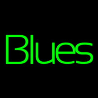 Green Blues Cursive 1 Neonreclame