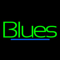 Green Blues Cursive 2 Neonreclame