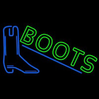 Green Boots With Logo Neonreclame