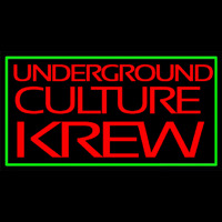 Green Border Underground Cult Ure Krew Neonreclame