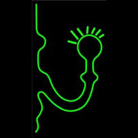 Green Chandelier Logo Neonreclame