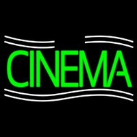 Green Cinema With Lines Neonreclame