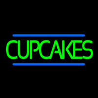 Green Cupcakes Neonreclame