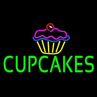 Green Cupcakes With Logo Neonreclame