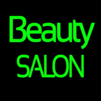 Green Cursive Beauty Block Salon Neonreclame