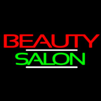 Green Cursive Beauty Block Salon Neonreclame