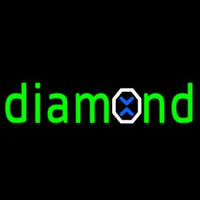 Green Diamond Logo Neonreclame