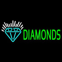 Green Diamonds Logo Neonreclame