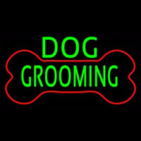 Green Dog Grooming Red Bone Neonreclame