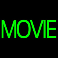 Green Double Stroke Movie Neonreclame