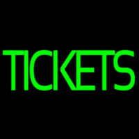 Green Double Stroke Tickets Neonreclame