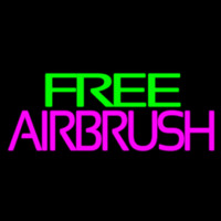 Green Free Pink Airbrush Neonreclame