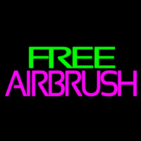 Green Free Pink Airbrush Neonreclame