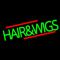 Green Hair And Wigs Neonreclame