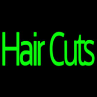 Green Hair Cuts Neonreclame