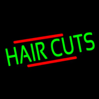 Green Hair Cuts Neonreclame