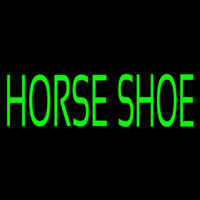 Green Horse Shoe Neonreclame