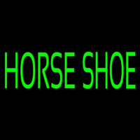 Green Horse Shoe Neonreclame