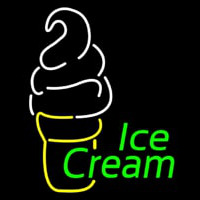 Green Ice Cream Logo Neonreclame