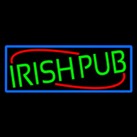 Green Irish Pub With Blue Border Neonreclame