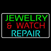 Green Jewelry And Watch Repair Block Neonreclame