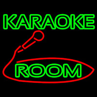 Green Karaoke Rooms Neonreclame