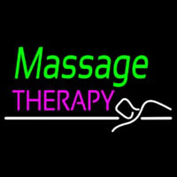 Green Massage Therapy Neonreclame